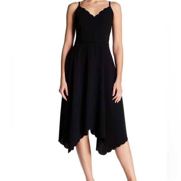 Ted Baker London Dresses & Skirts - Ted Baker London Little Black Dress with Asymmetrical Scalloped Hem